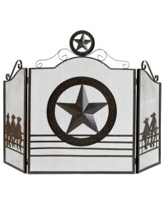 LONE STAR FIREPLACE SCREEN
